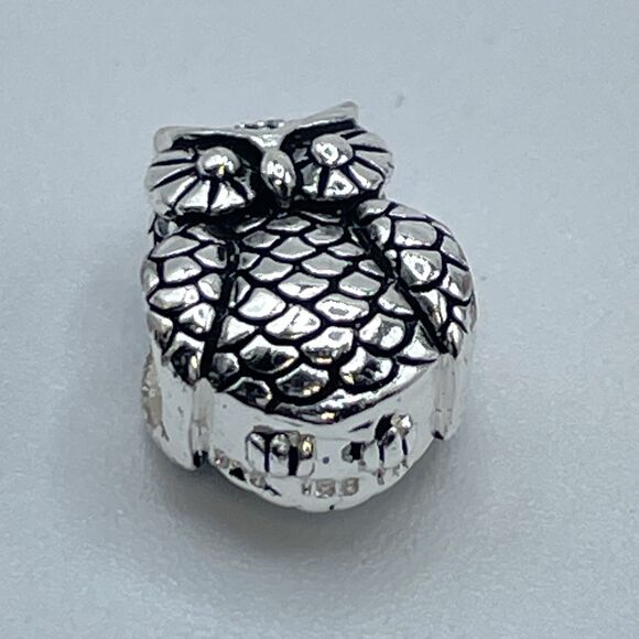925 Sterling Silver Owl Charm For Charm Bracelet Boho Statement Cute Timeless - Picture 6 of 7
